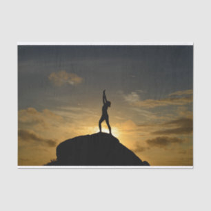 Papier Mousseline Yoga de lever de soleil