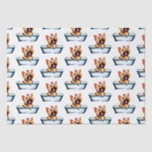 Papier Mousseline Yorkie Dog