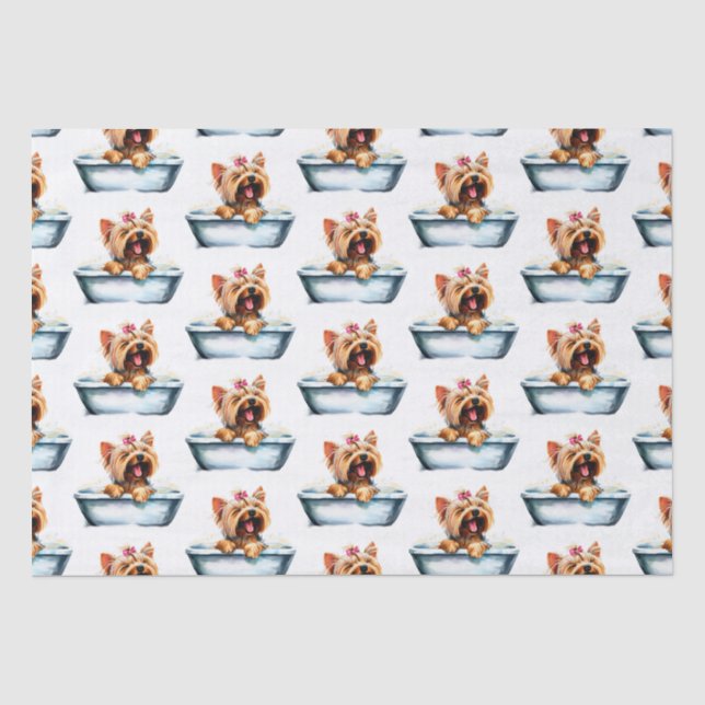 Papier Mousseline Yorkie Dog (Recto)