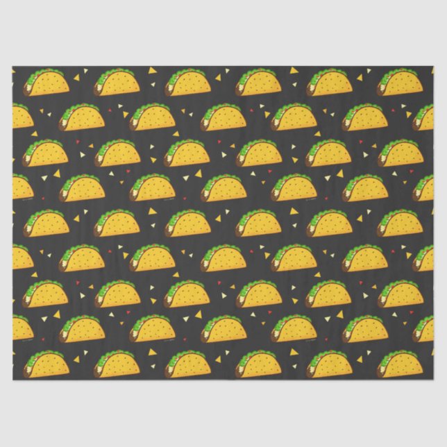 Papier Mousseline Yummy Taco Motif (Recto)
