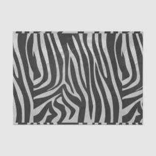 Papier Mousseline Zebra noir et gris clair