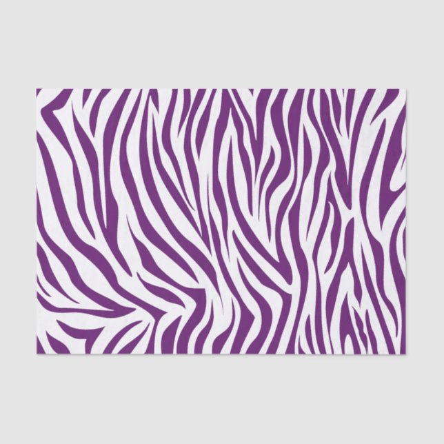Papier Mousseline Zèbre de safari de violette africaine (Recto)