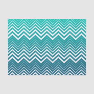 Papier Mousseline Zigzag Blanc Chevron Et Arrière - plan Vert Bleu