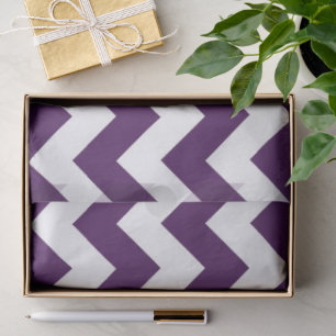 Papier Mousseline Zigzag blanc pourpre