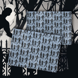 Papier Mousseline Zombies Patterned Walking Dead