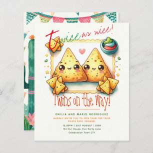 Papier NACHOS de Baby shower Cute Fiesta TWINS