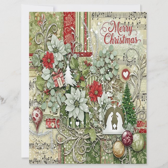 Papier Nativity Christmas craft paper (Devant)