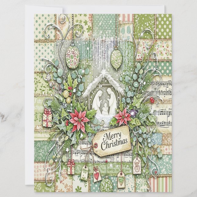 Papier Nativity Christmas craft paper (Devant)