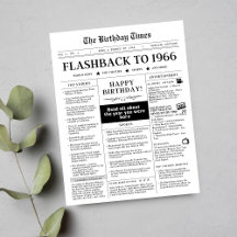 Né en 1966 Faux journal