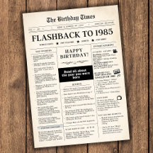 Né en 1985 Journal Faux