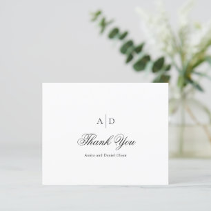 Papier Nettoyer le Merci de Mariage de budget noir et bla