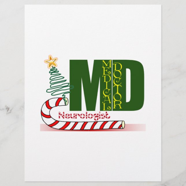 PAPIER NEUROLOGIE DE JOYEUX NOËL DE NEUROLOGUE (Devant)