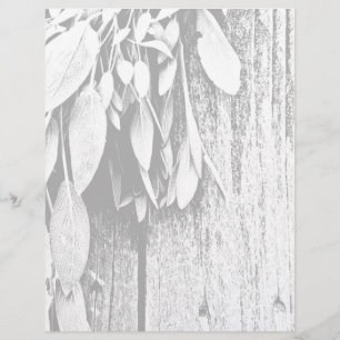 Papier Niveaux de gris en bois de Gris de Grange coupé