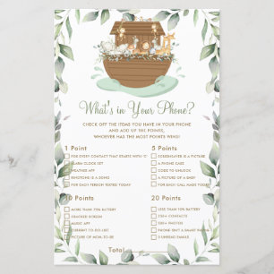 Papier Noah's Ark Greenery What's In Your Phone Game