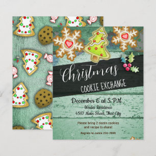 Papier Noël Cookies Exchange Party