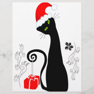 Papier Noël moderne Kitty