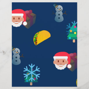 Papier noël taco emoji