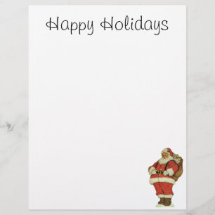 Papier Noël vintage, Père Noël victorien avec jouets