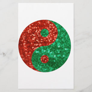 Papier noël yin yang
