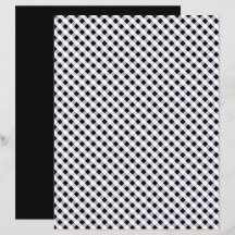 Papier noir blanc En vichy