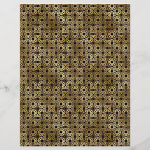 Papier noir & or Art déco