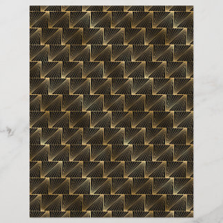 Papier noir & or Art déco