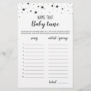 Papier Nom ce jeu d'air de bébé jeu Baby shower partie