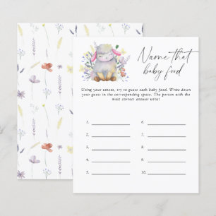 Papier Nom de ce jeu de douche de nourriture pour bébé -