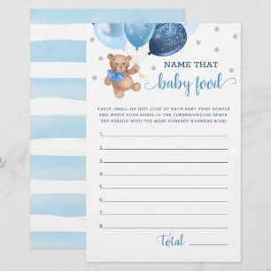 Papier Nom de ce jeu de nourriture pour bébé Ours en pelu