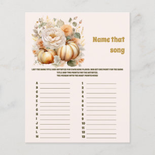 Papier Nom de cette chanson Jeu de Baby Shower