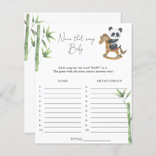 Papier Nom de la chanson \ Bear thème jeu de baby shower