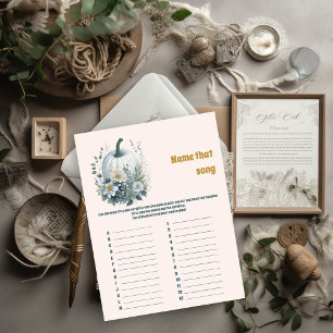 Papier Nom du jeu de Baby shower de chanson
