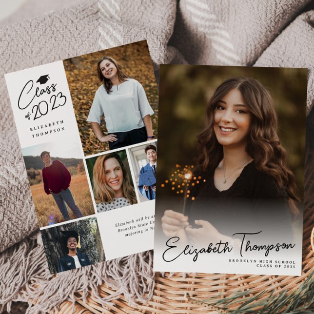 Papier Nom du script budgétaire Faire-part de graduation  (Créateur téléchargé)