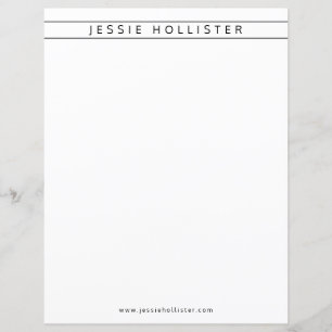 Papier Nom professionnel et informations