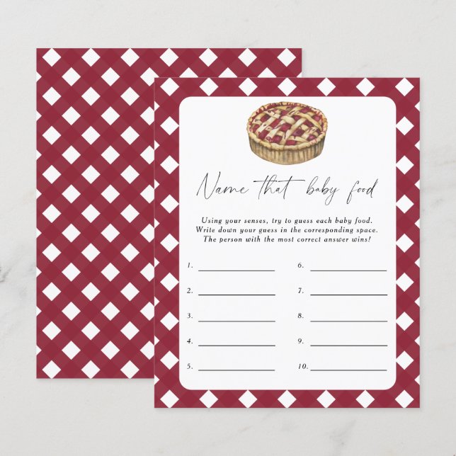 Papier Nom que bébé alimentation jeu de douche - Pie (Devant / Derrière)