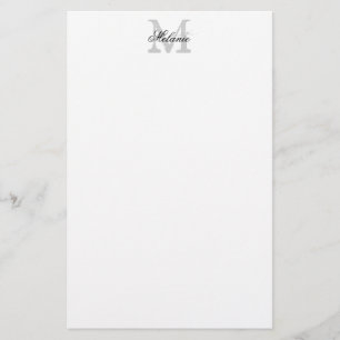 Papier nommé personnalisé de papeterie de logo de