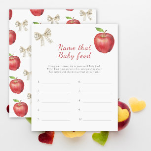 Papier Nommez cette nourriture pour bébé - Fête de bébé p