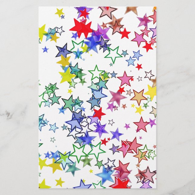 Papier norme avec des étoiles (Devant)