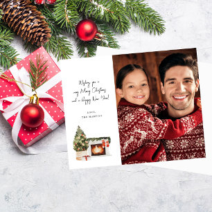 Papier Note de Noël de la cheminée du budget
