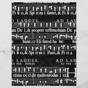 Papier note musicale grunge