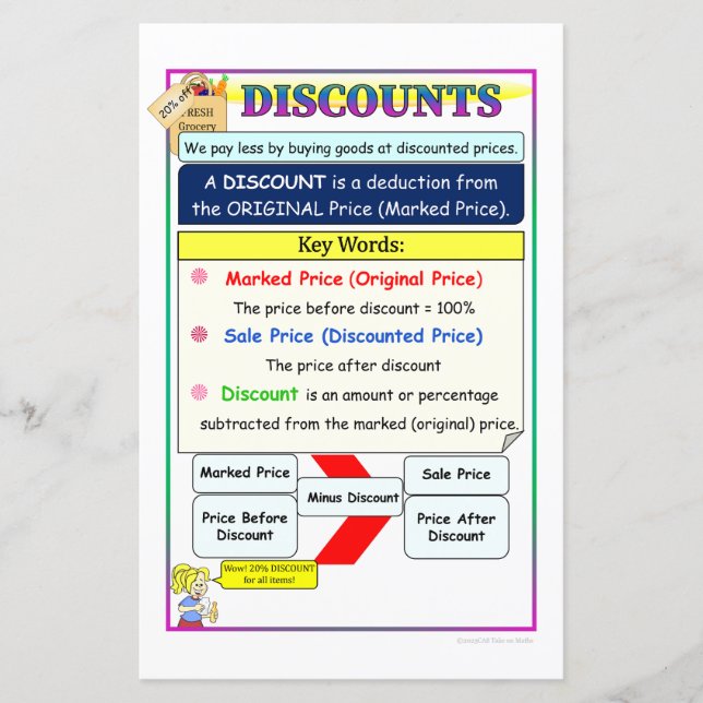 Papier Notes de calcul de remises (Devant)