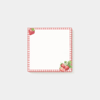 Papier-notes Post-it® Gingham Fraise
