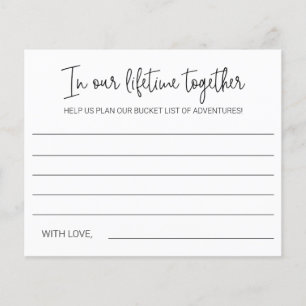 Papier Notre vie ensemble Mariage de conseil aventure