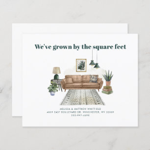 Papier Nous avons déplacé Chic Boho Moving Faire-part