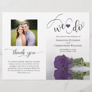 Papier Nous faisons Amethyst Purple Rose & Photo Wedding 