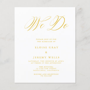Papier Nous faisons Invitation de mariage