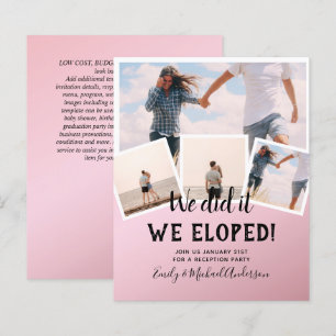 Papier Nous l'avons fait ELOPEMENT PHOTO Mariage RÉCEPTIO