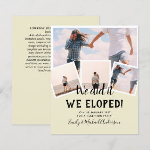 Papier Nous l'avons fait PHOTO DE FUITE Mariage RÉCEPTION