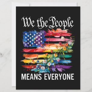 Papier Nous Le Peuple Signifie Tout Le Monde Arc-en-ciel