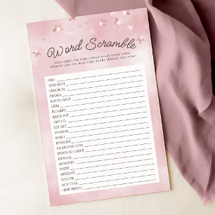 Papier Nous Pouvons Attendre Pastel Pink Word Samble Jeu
